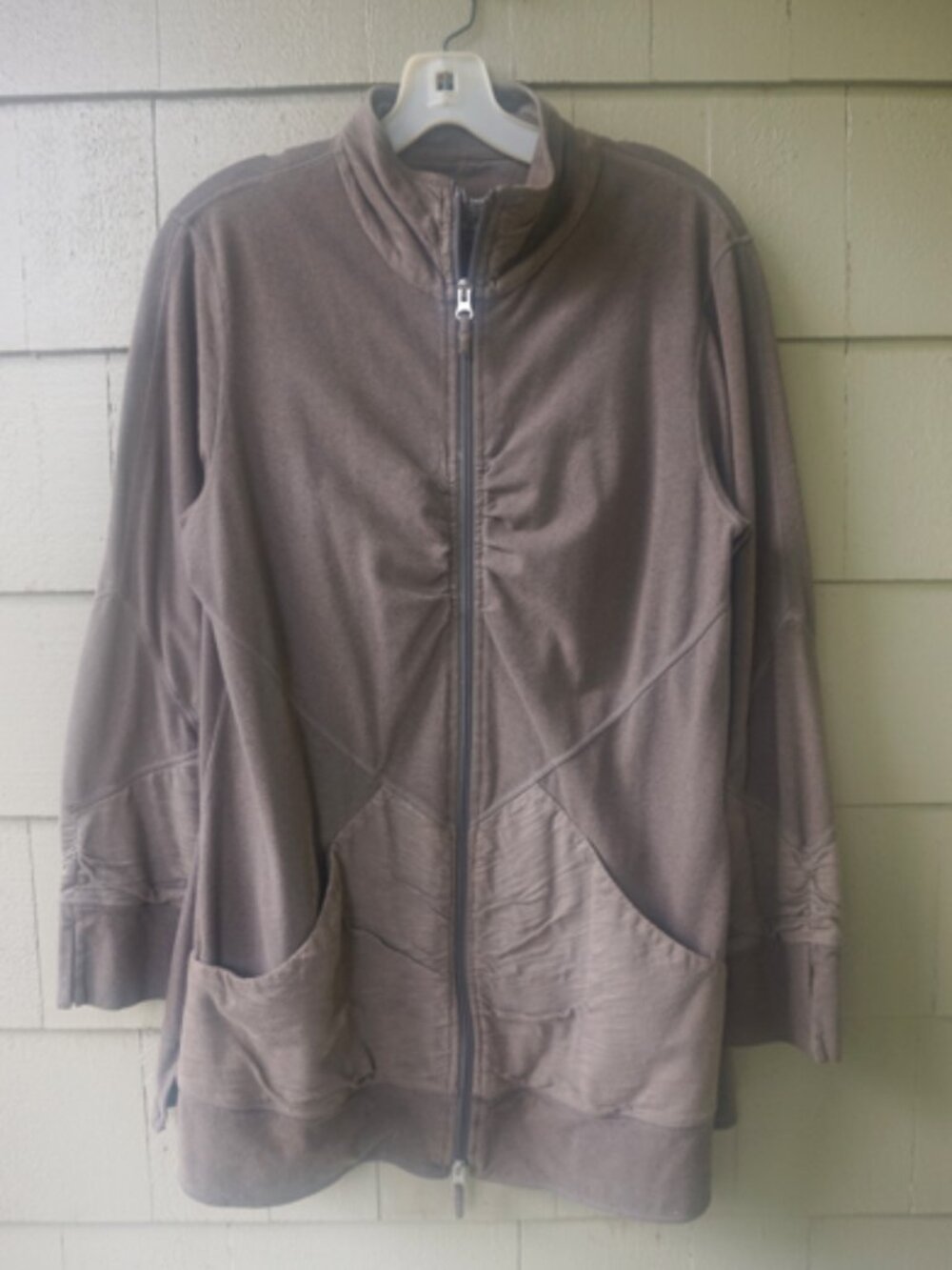 Neon Buddha Cotton Olive Green Full Zip Jacket VGUC Size L